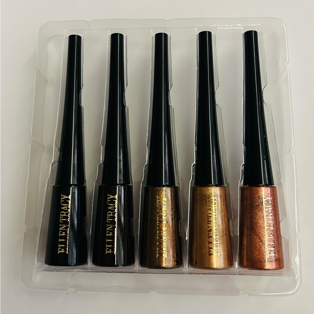 New 5 Ellen Tracy Liquid Eyeliner Pro Ultra Bold Color 0.18 FL OZ each Vegan - Picture 2 of 16